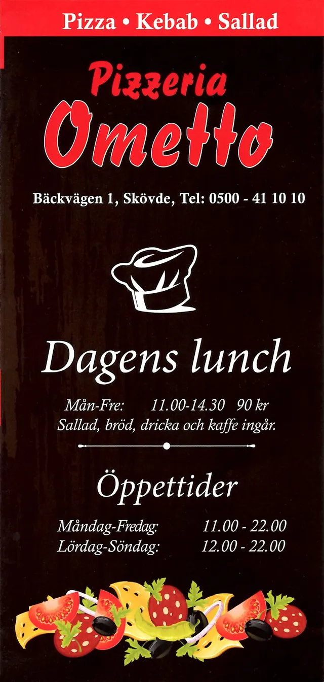 Menyn för Ometto, Skövde
