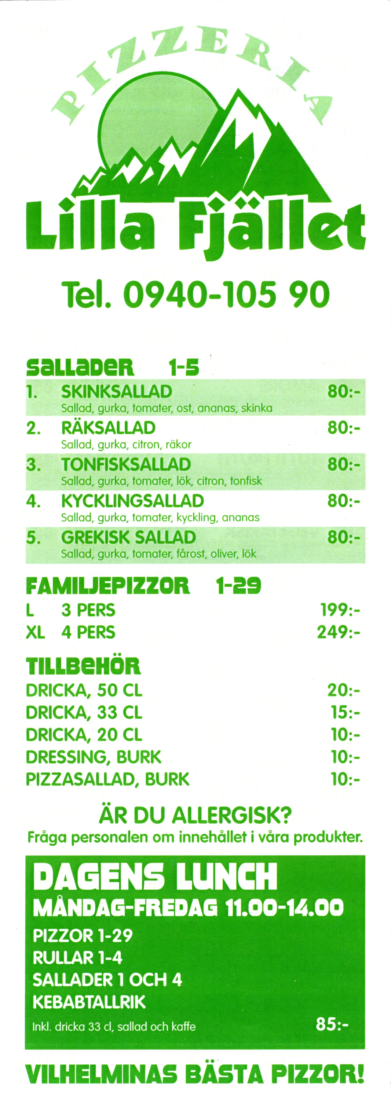 Bild på menyn för Lilla Fjället, Vilhelmina