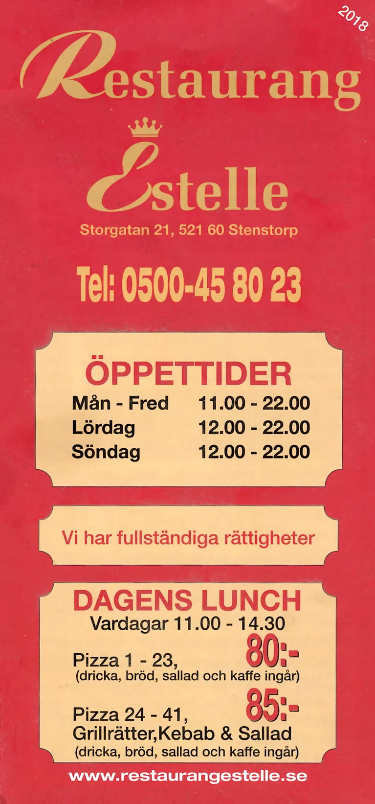 Bild på menyn för Estelle, Falköping