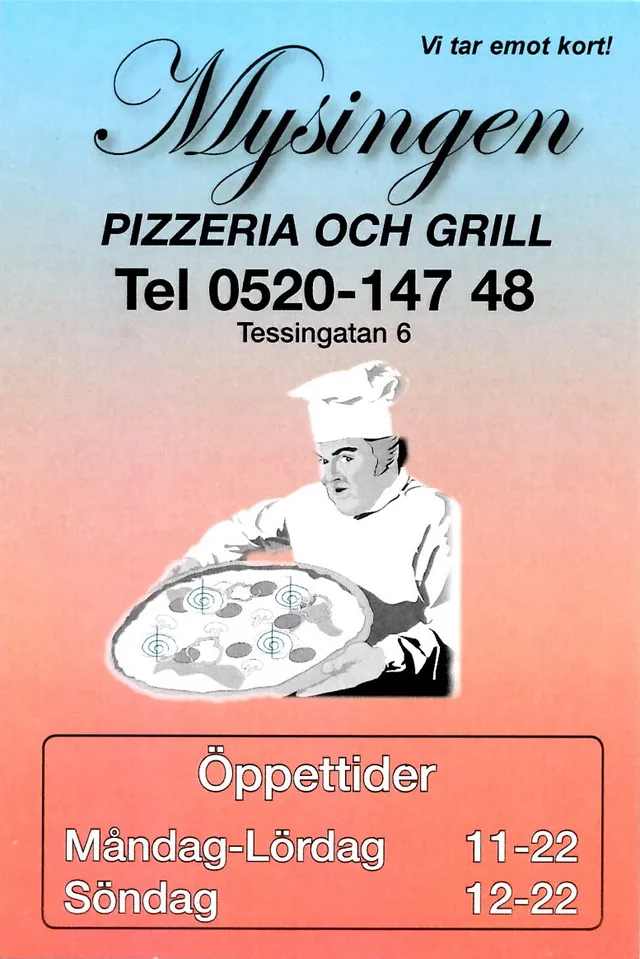 Menyn för Mysingen, Trollhättan