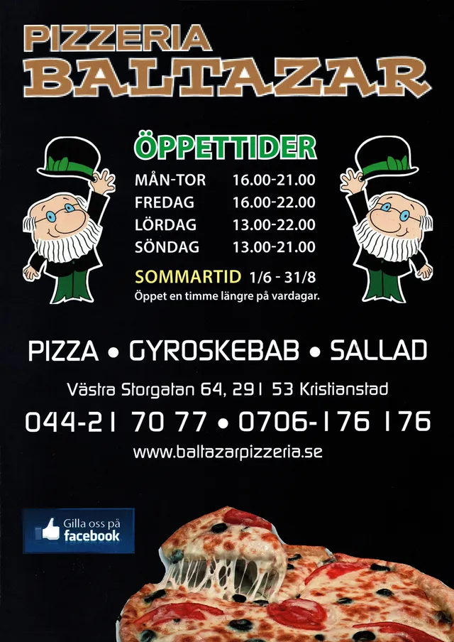 Menyn för Baltazar, Kristianstad