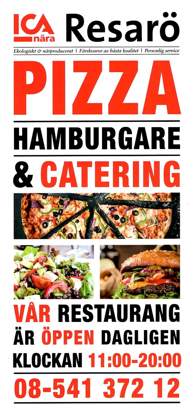 Menyn för Ica Resarö Restaurang, Vaxholm