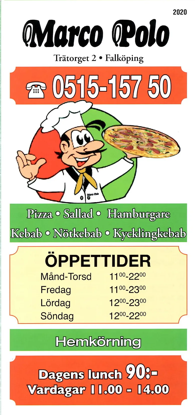 Bild på menyn för Marco Polo, Falköping