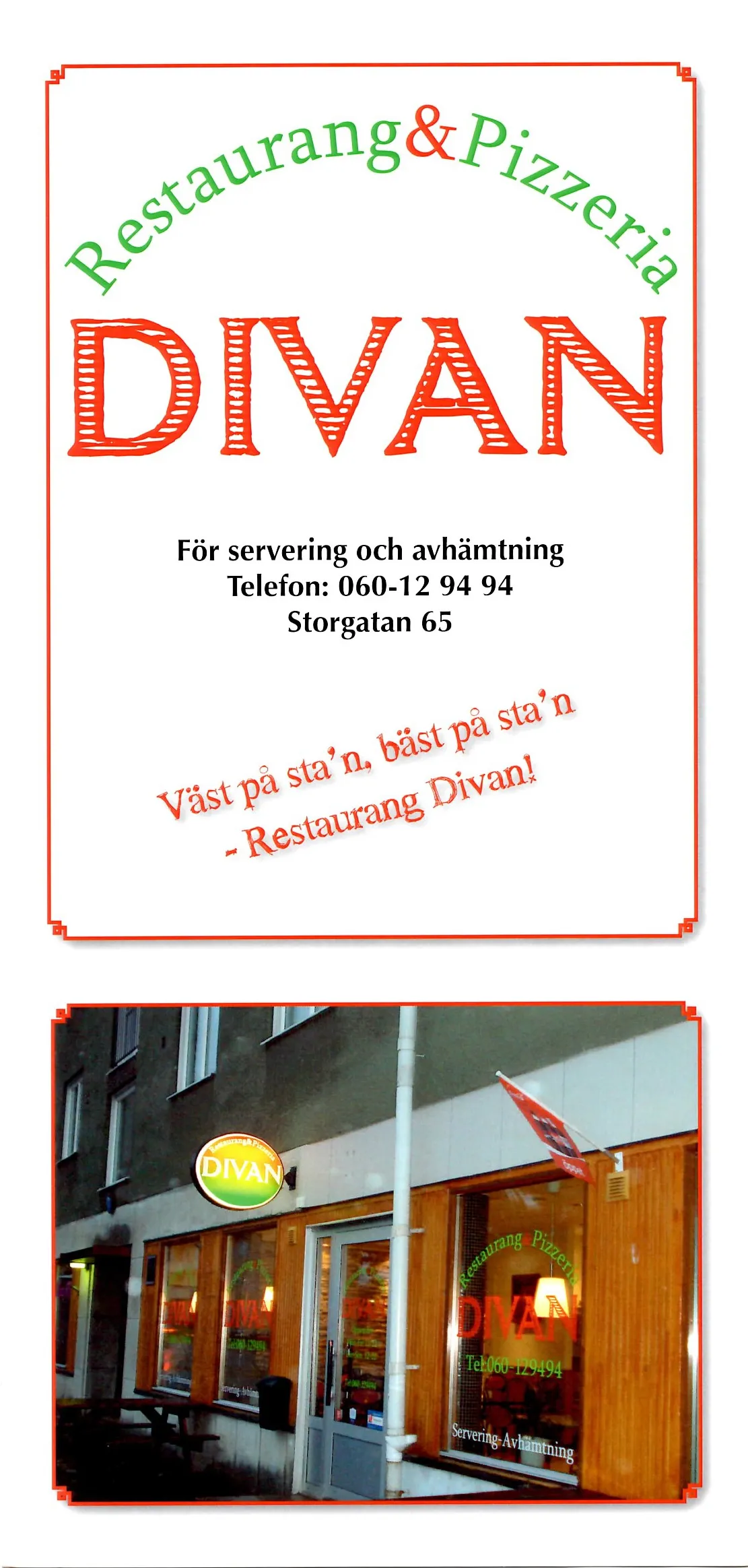 Bild på menyn för Divan, Sundsvall