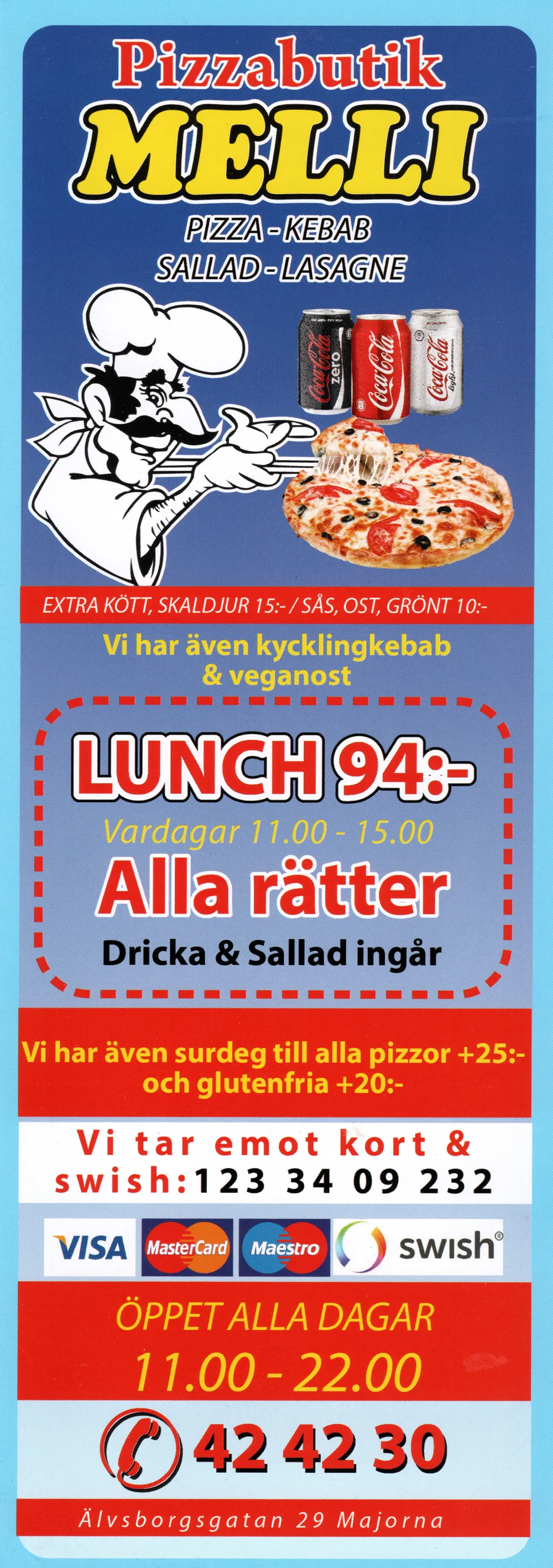 Bild på menyn för Melli, Göteborg