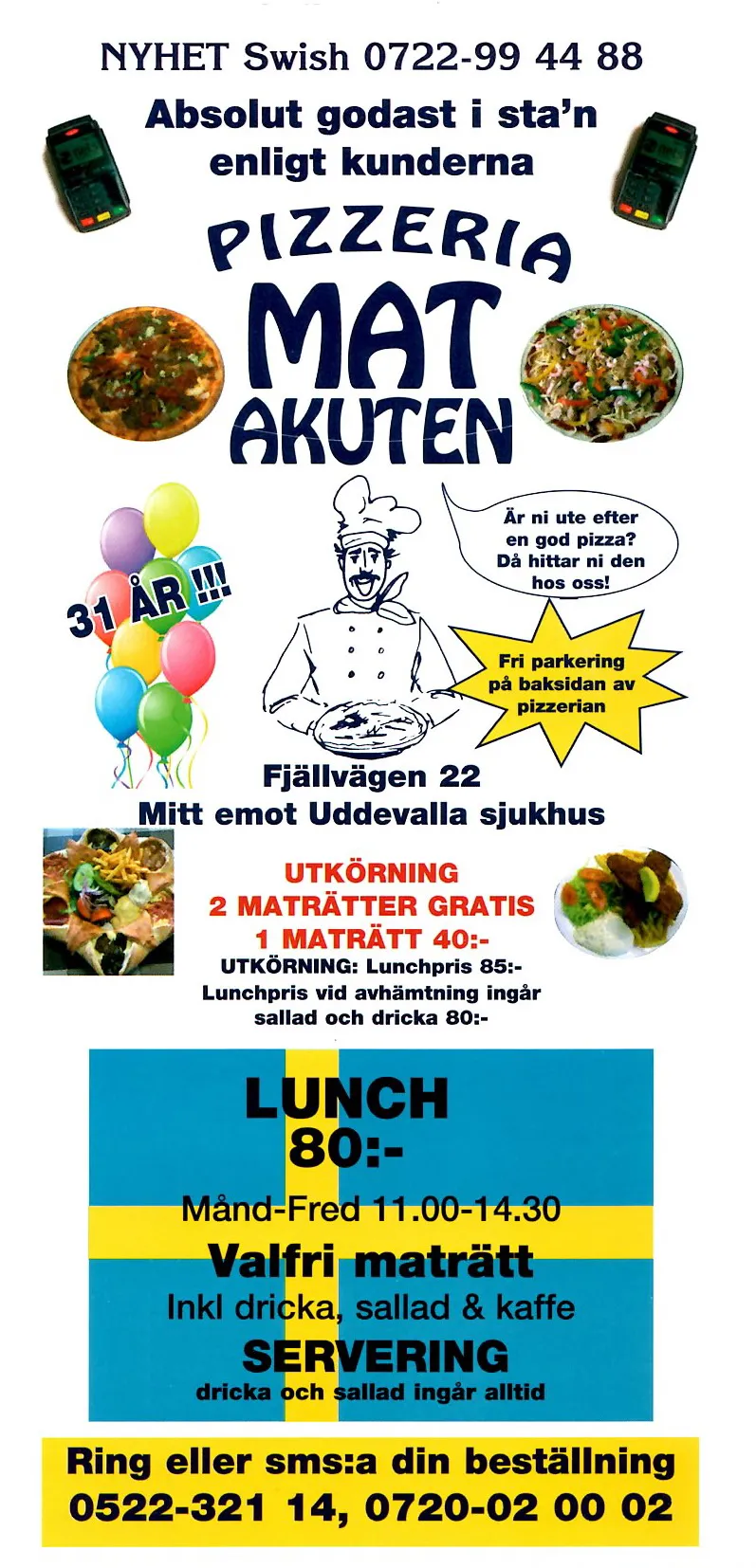Bild på menyn för Matakuten, Uddevalla