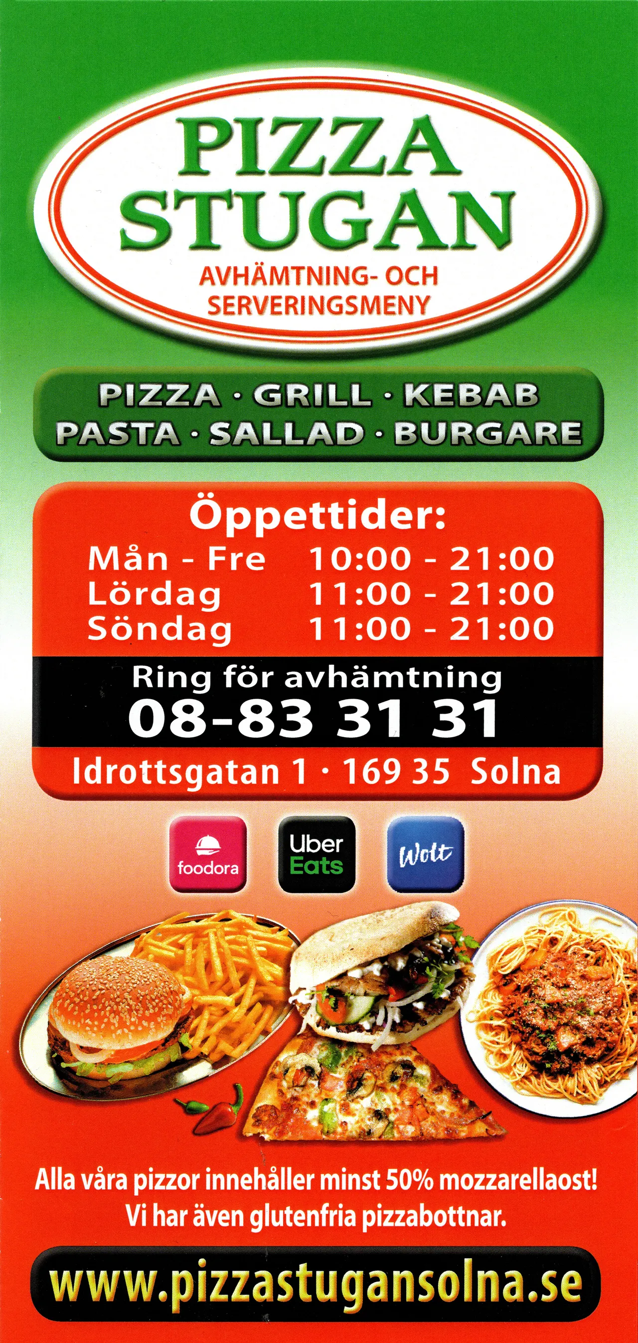 Bild på menyn för Pizzastugan, Solna