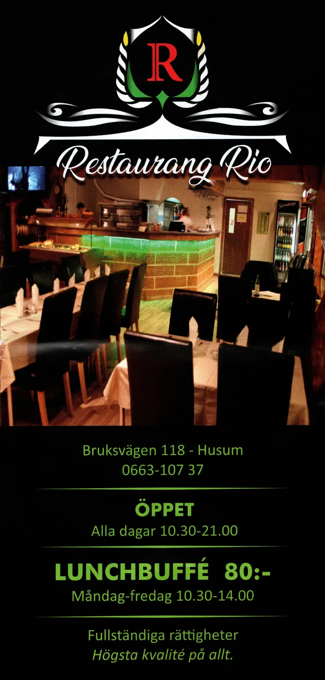 Menyn för Rio, Örnsköldsvik