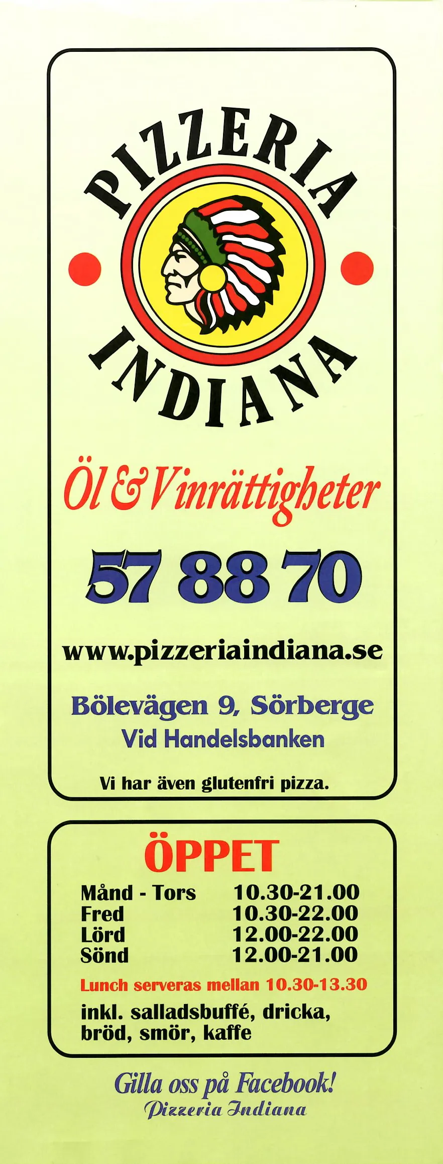 Bild på menyn för Indiana, Timrå