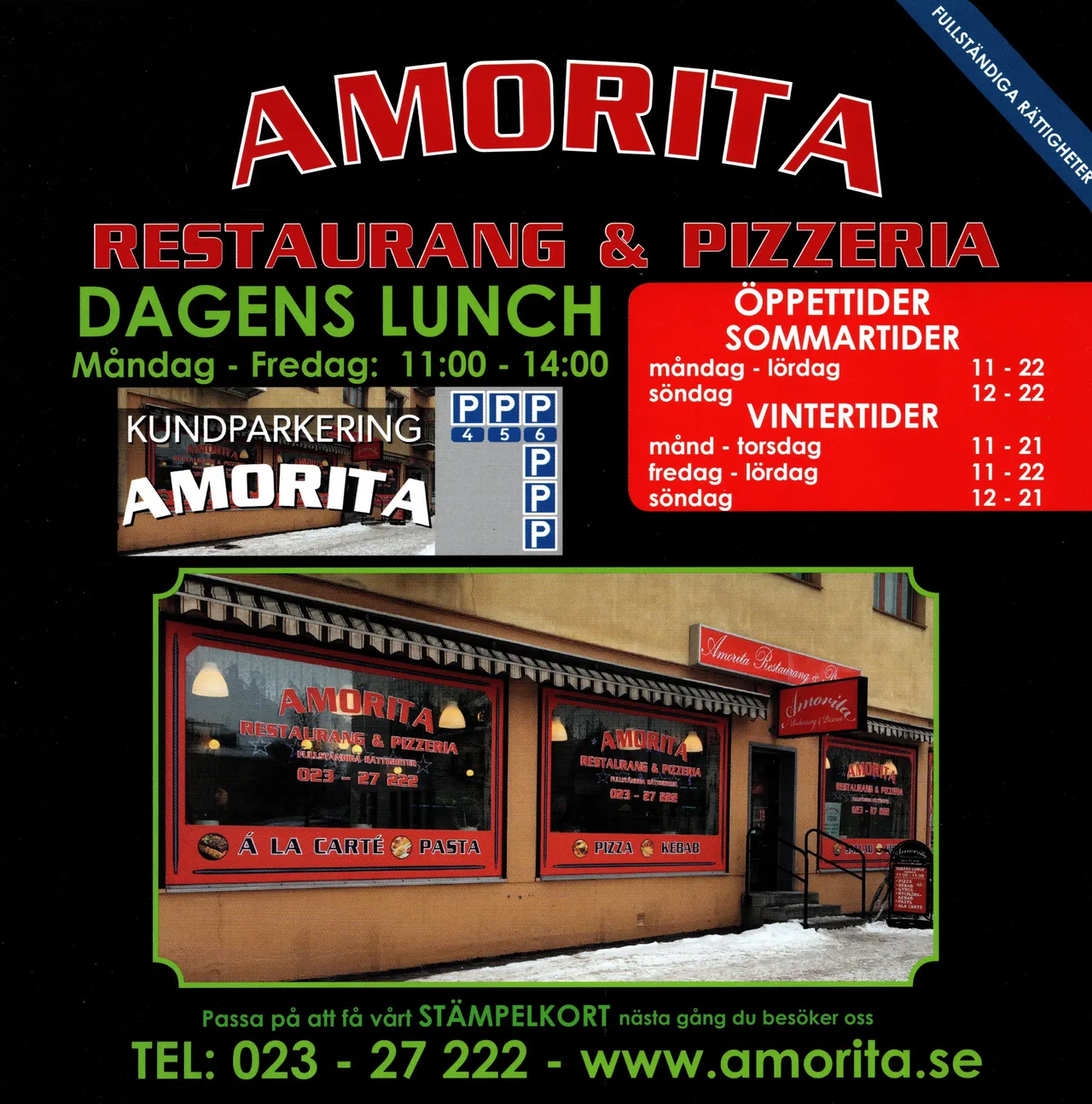 Bild på menyn för Amorita, Falun