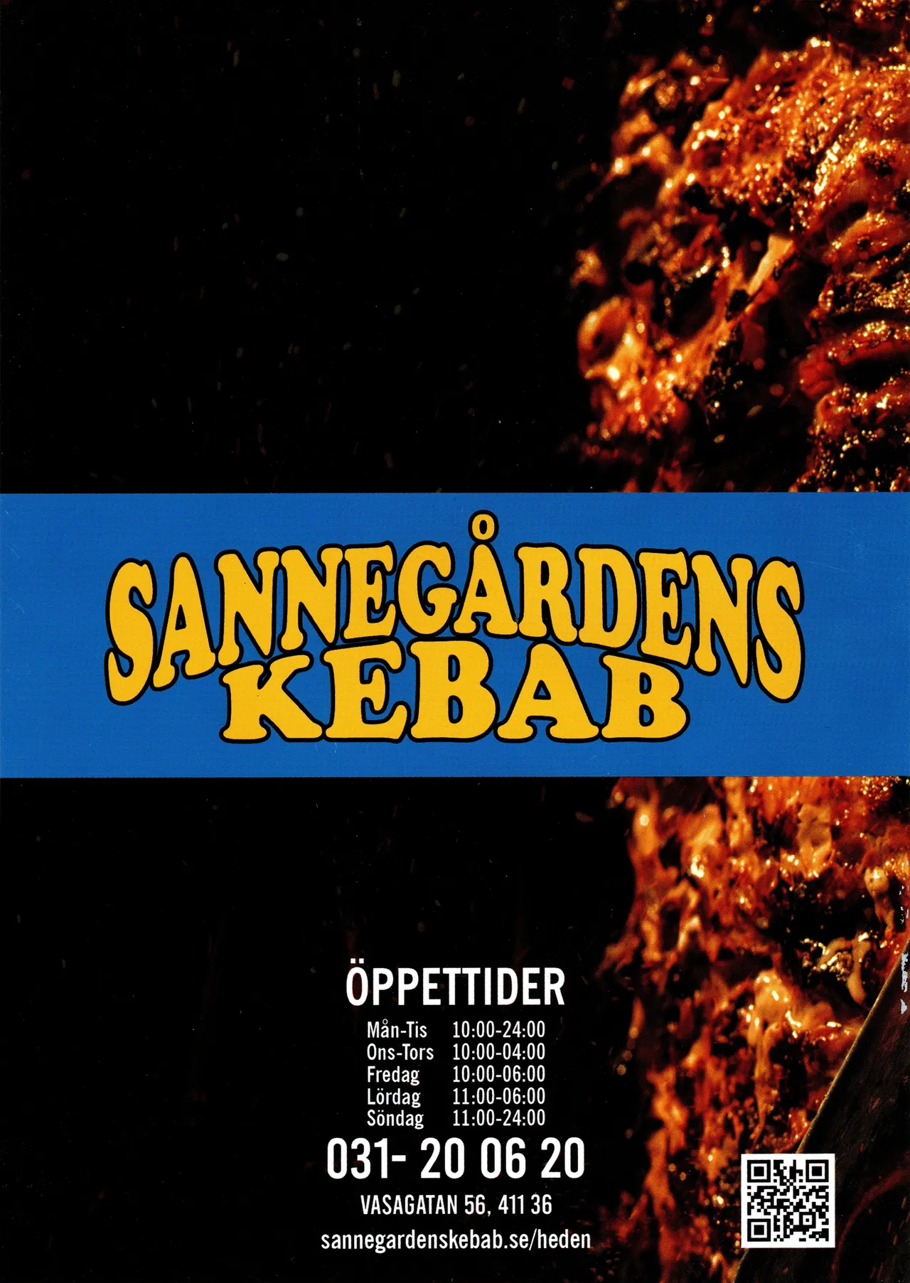 Bild på menyn för Sannegårdens Kebab, Göteborg