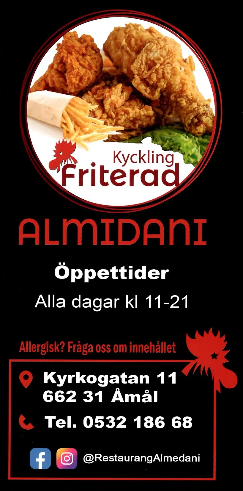 Bild på menyn för Almedani, Åmål