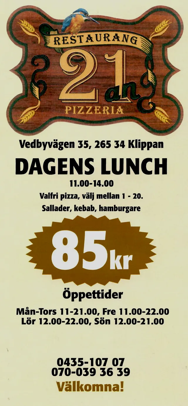 Menyn för 21:an, Klippan