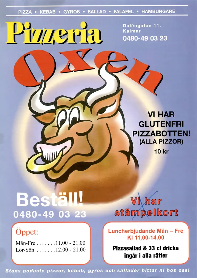 Menyn för Oxen, Kalmar