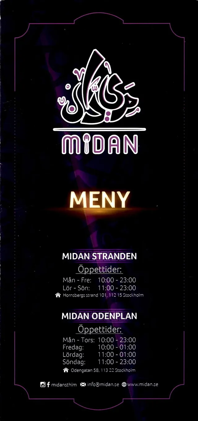 Menyn för Midan, Stockholm