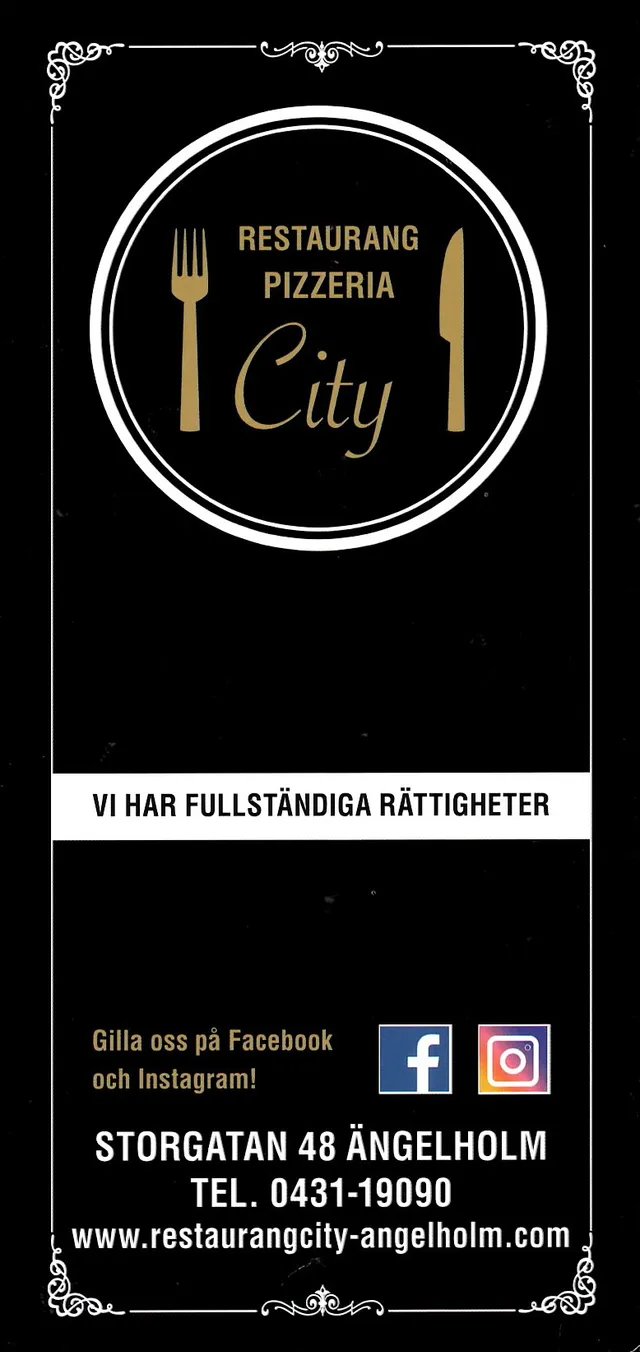 Menyn för City, Ängelholm