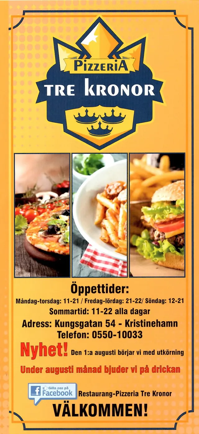 Menyn för Tre Kronor, Kristinehamn