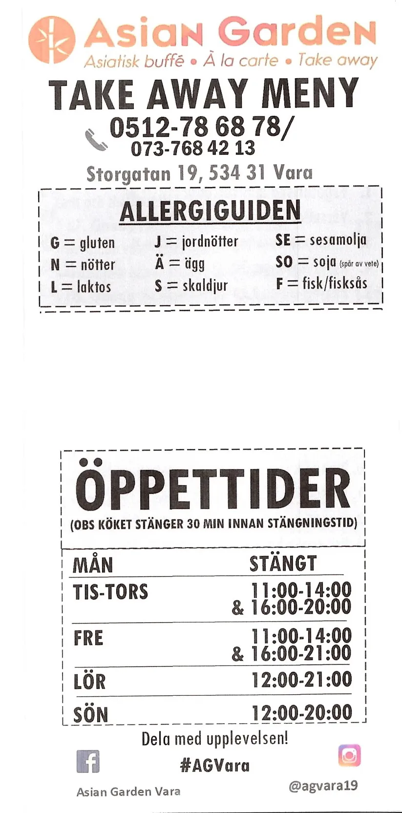 Bild på menyn för Asian Garden, Vara