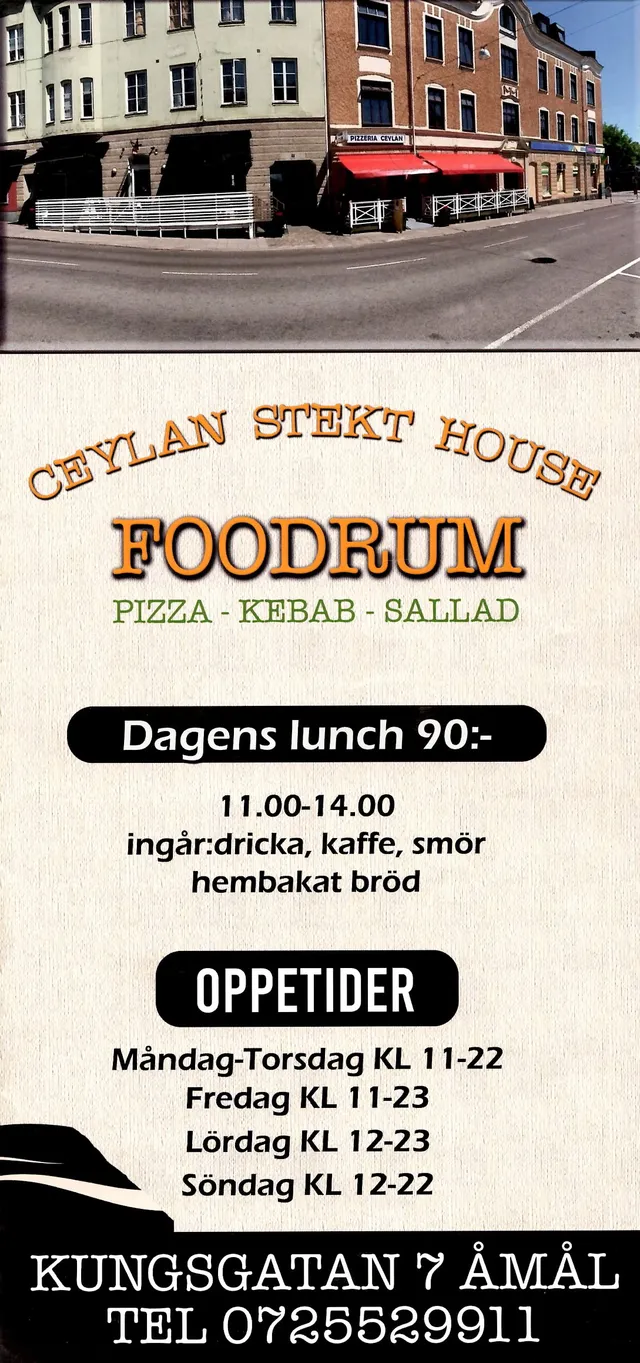 Menyn för Foodrum, Åmål