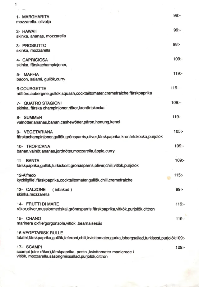 Menyn för Safir, Partille