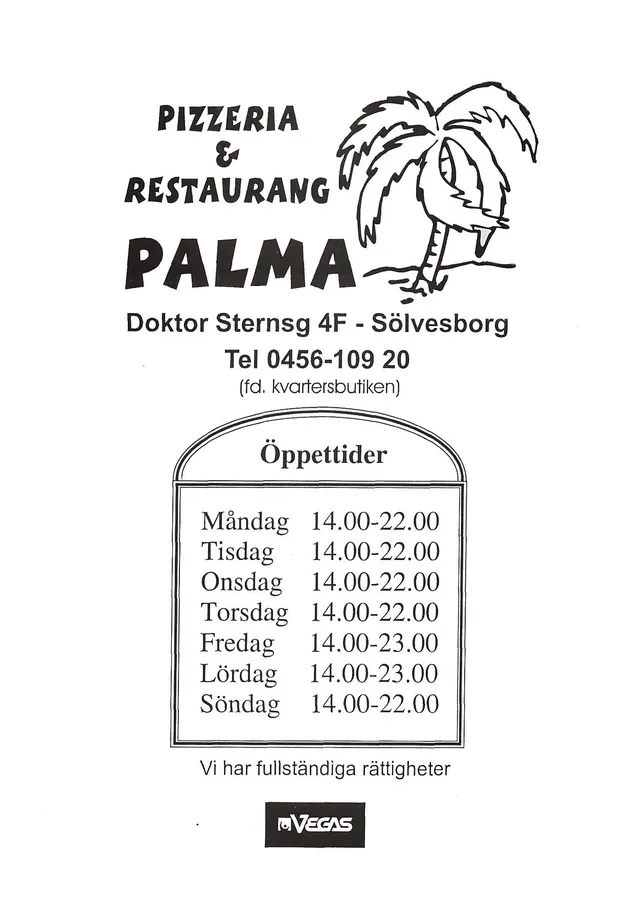 Bild på menyn för Palma, Sölvesborg