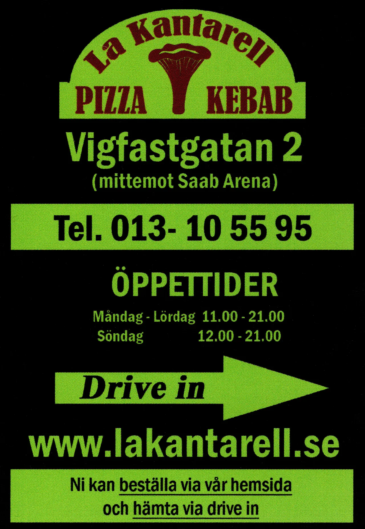 Bild på menyn för La Kantarell, Linköping