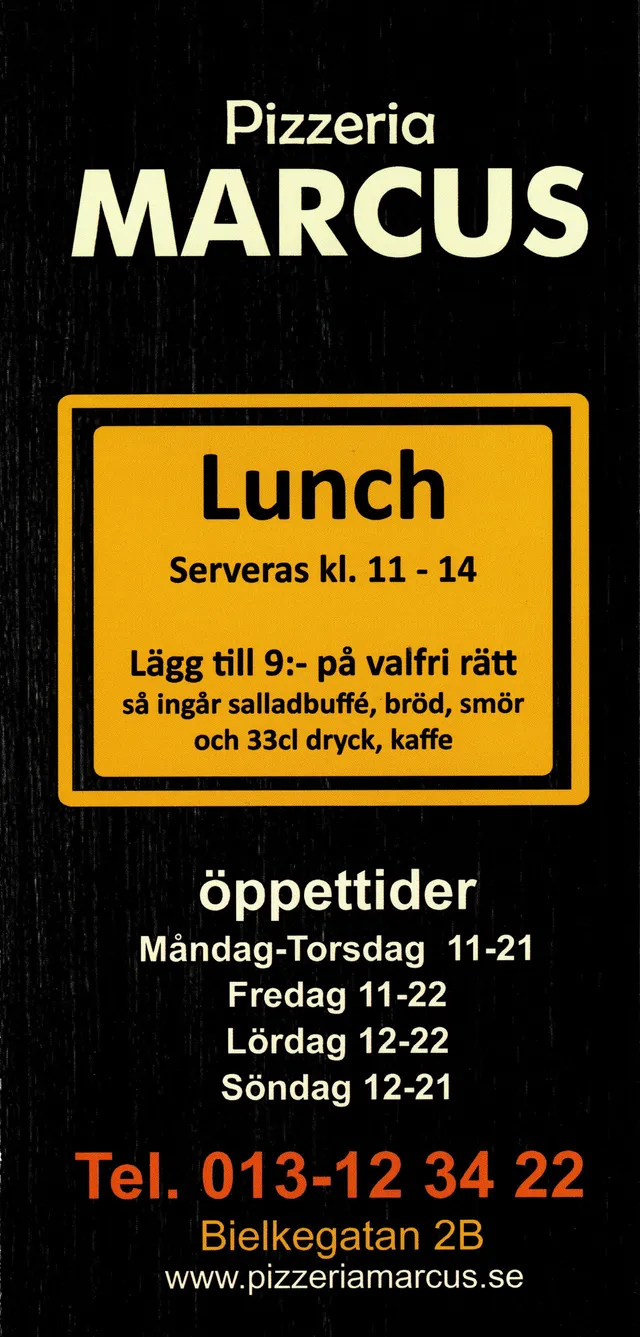 Menyn för Marcus, Linköping