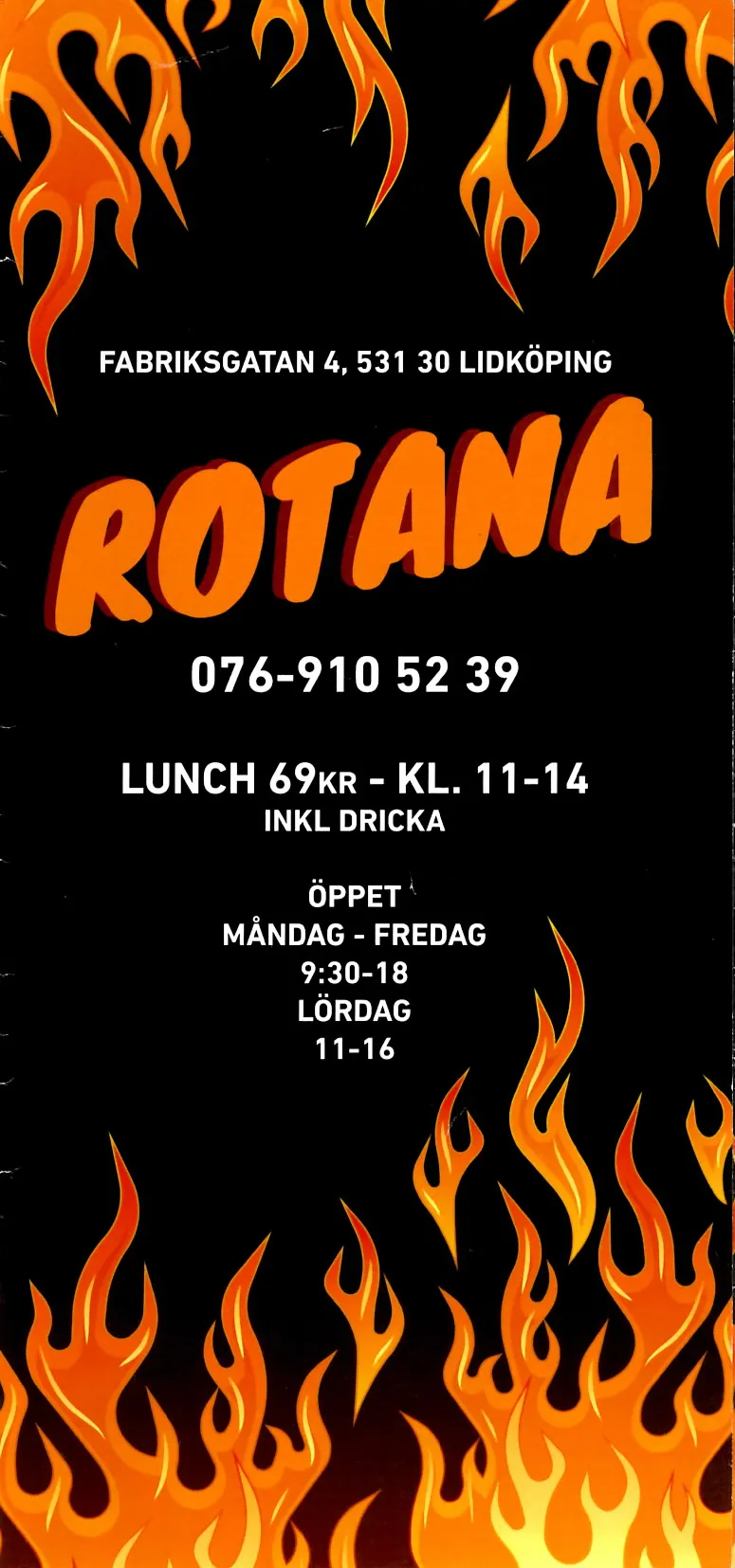 Bild på menyn för Rotana, Lidköping