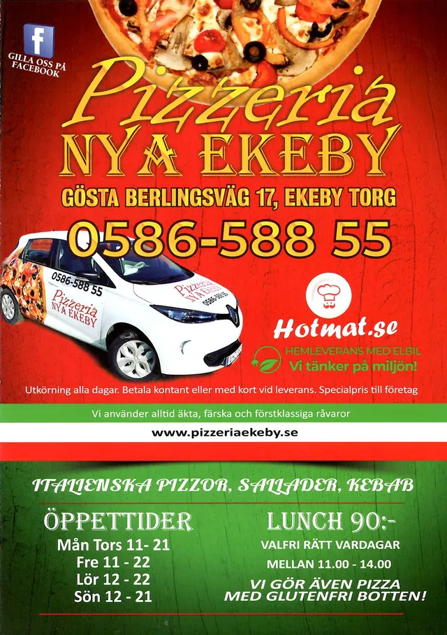 Menyn för Nya Ekeby, Karlskoga