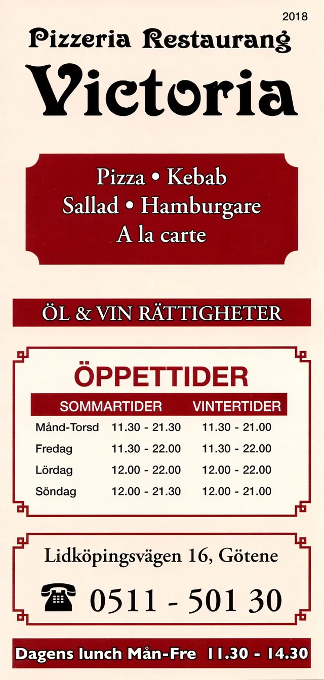 Menyn för Victoria, Götene