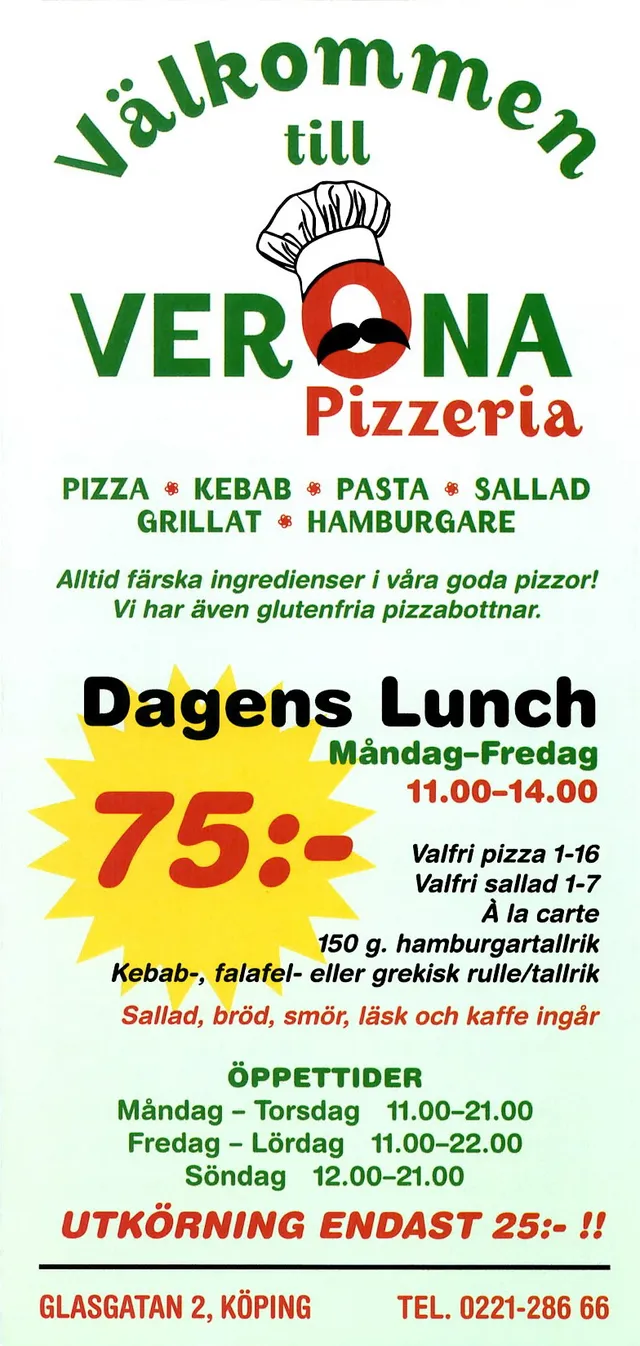 Menyn för Verona, Köping