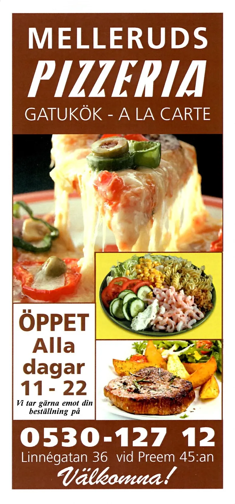 Bild på menyn för Melleruds Pizzeria, Mellerud