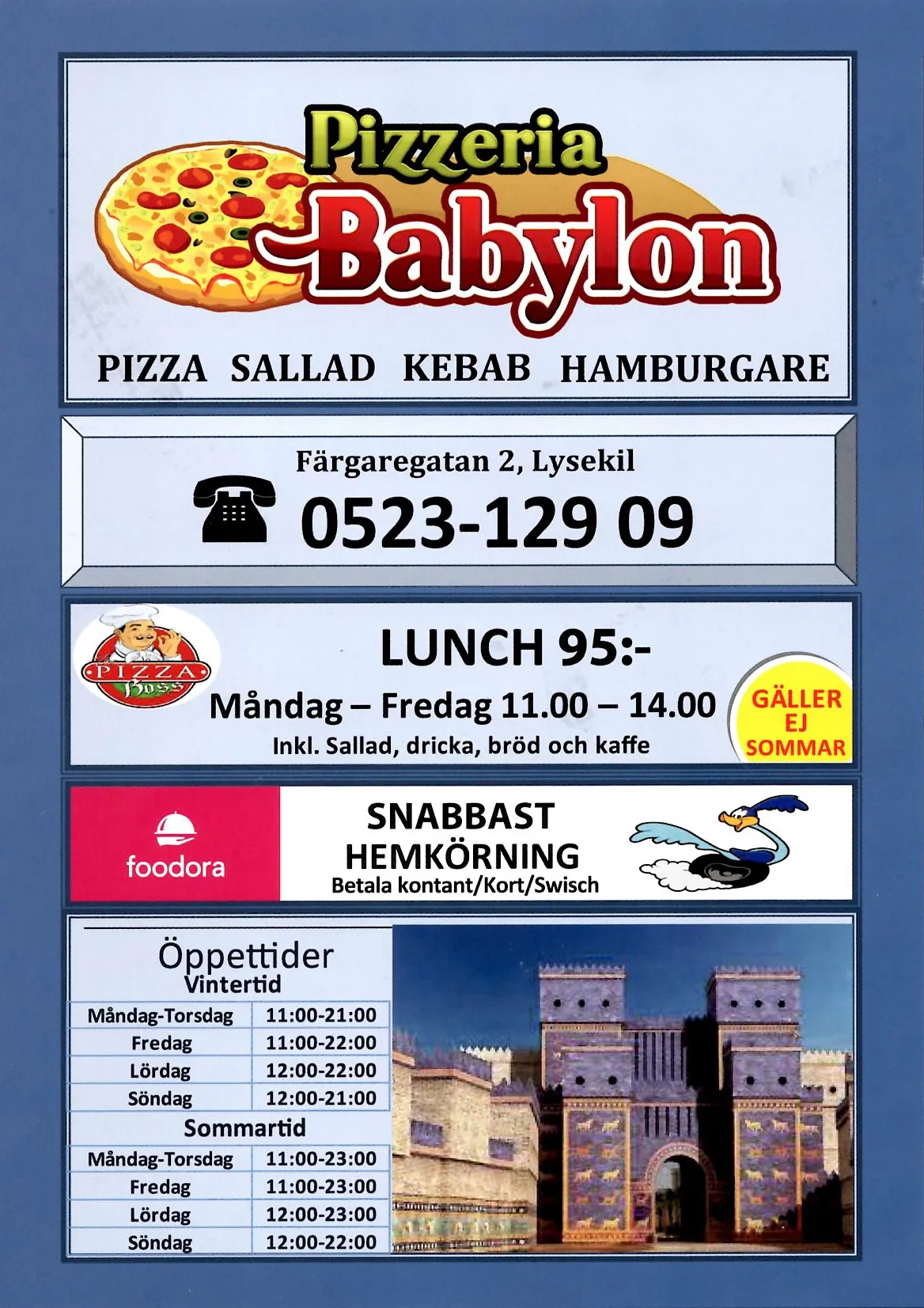 Bild på menyn för Babylon, Lysekil