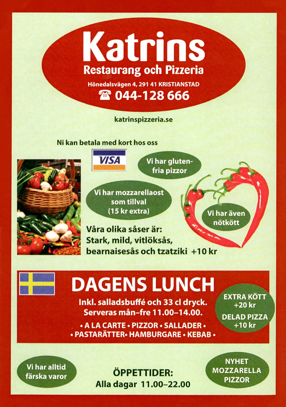 Bild på menyn för Katrins, Kristianstad