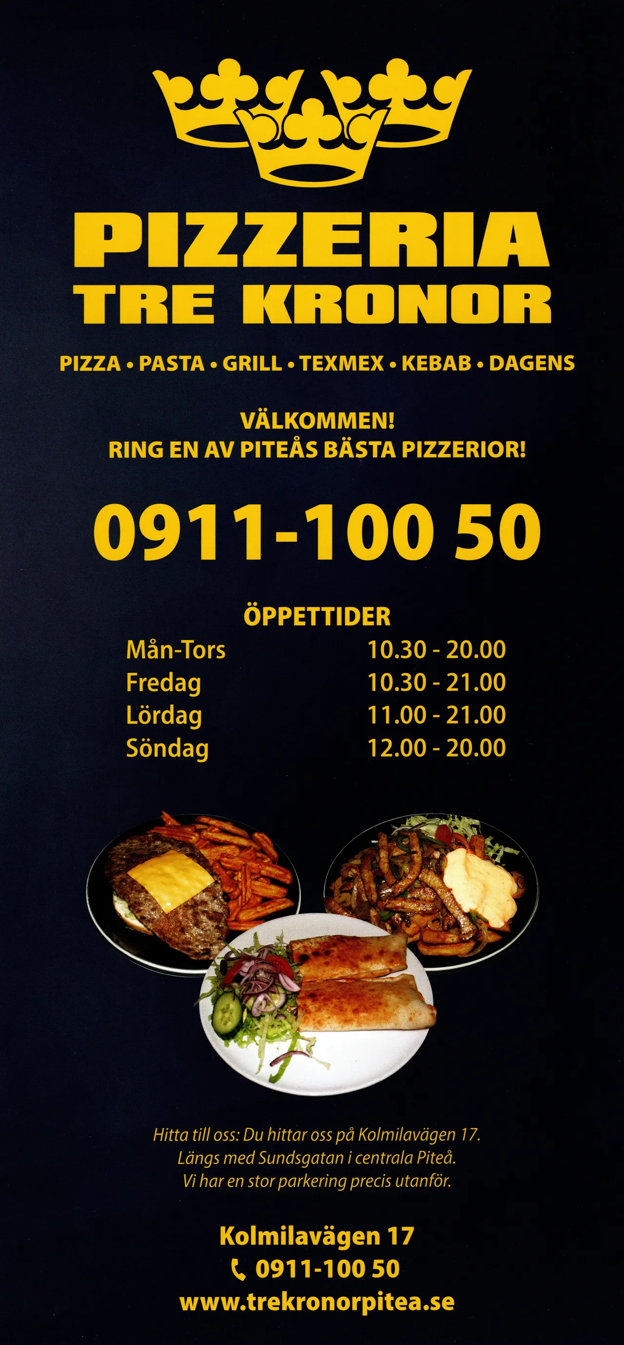 Bild på menyn för Tre Kronor, Piteå
