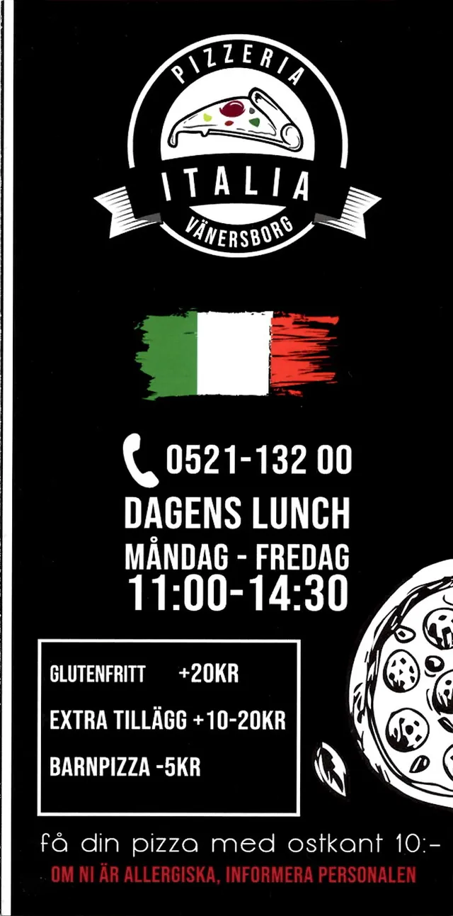 Menyn för Italia, Vänersborg
