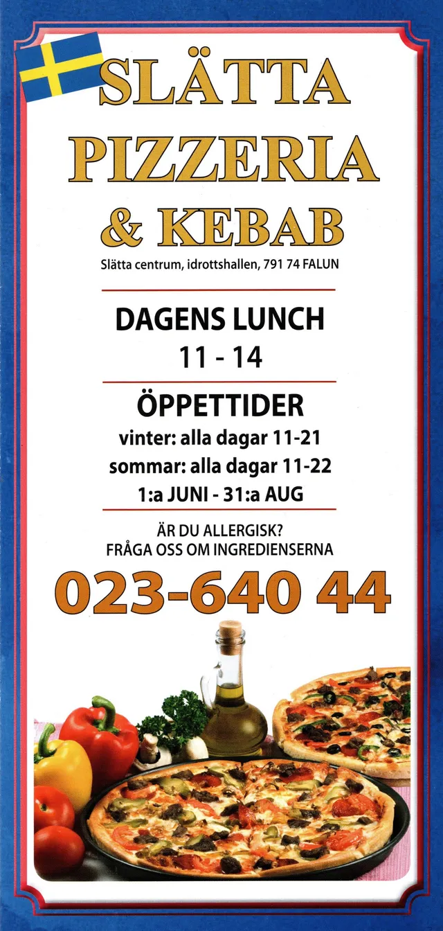 Menyn för Slätta, Falun