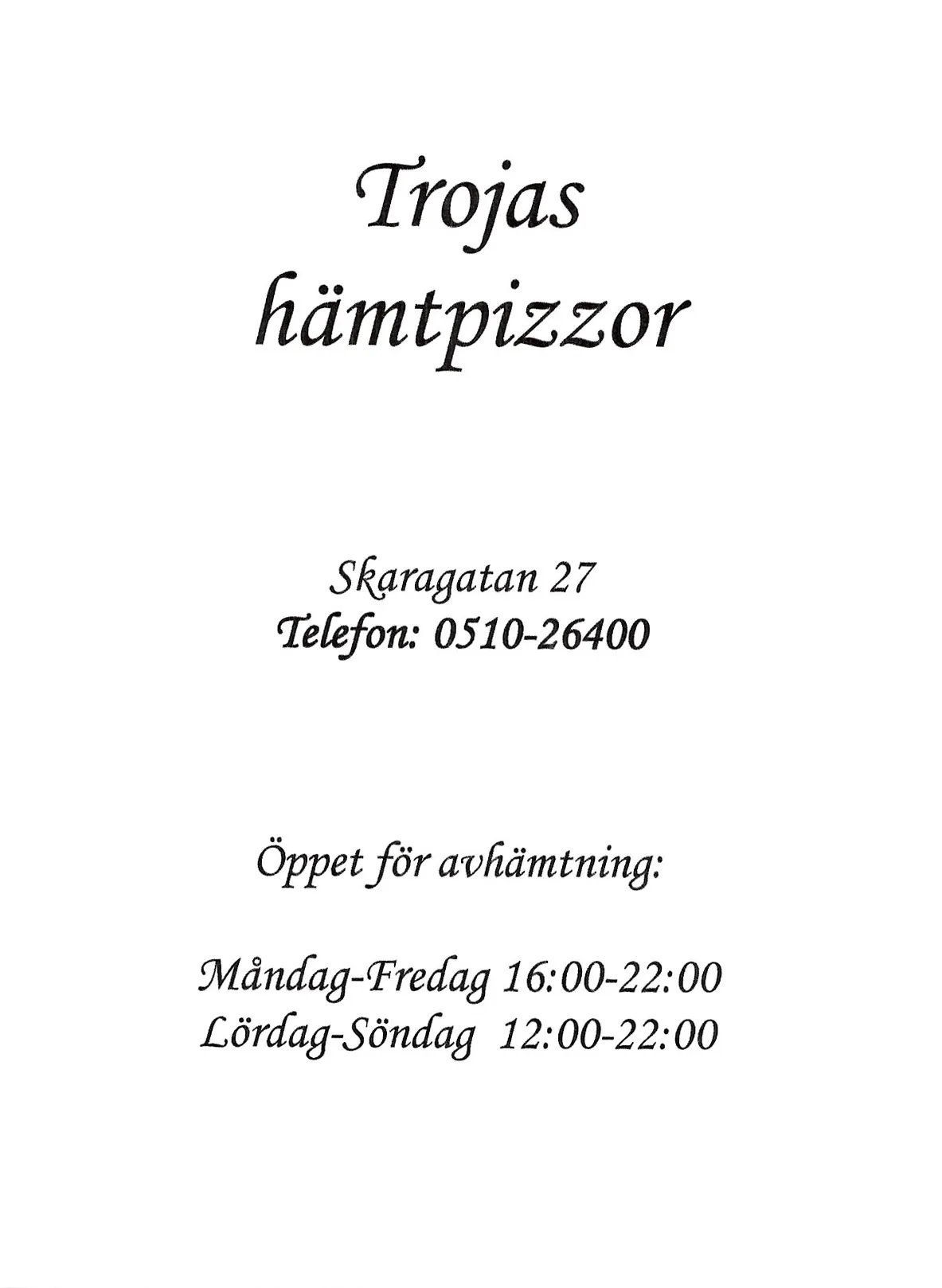 Bild på menyn för Troja, Lidköping