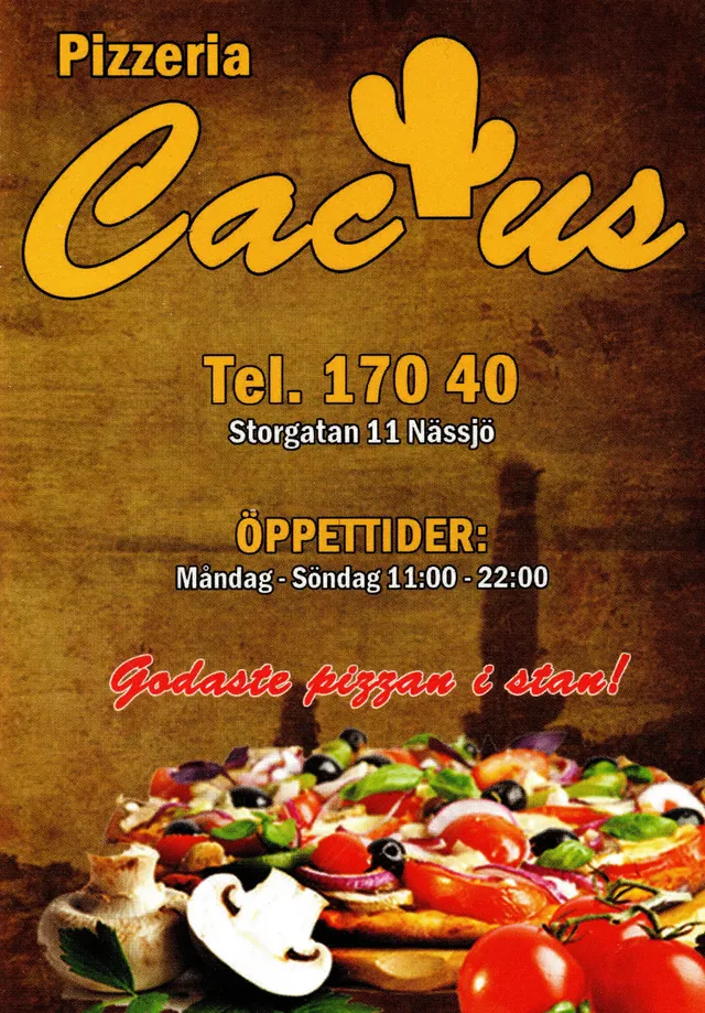 Menyn för Cactus, Nässjö