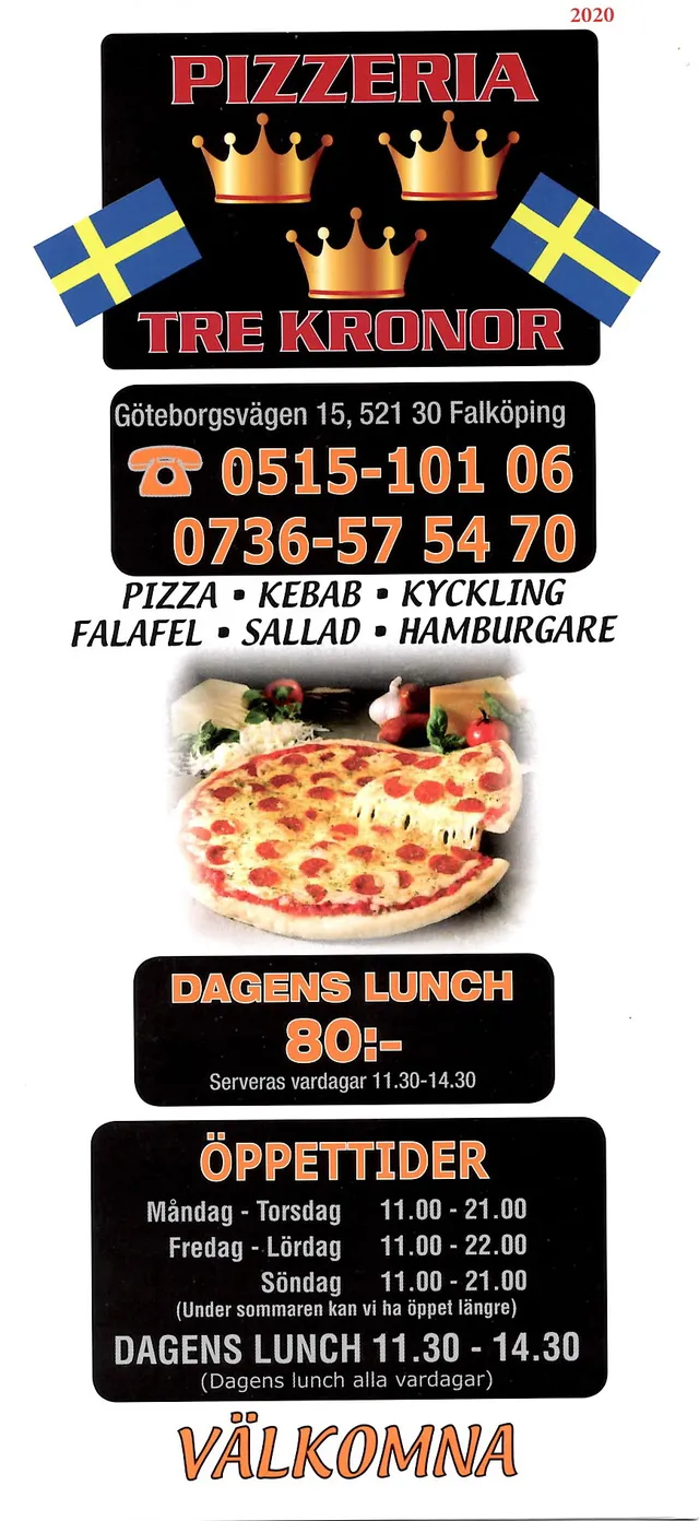 Menyn för Tre Kronor, Falköping