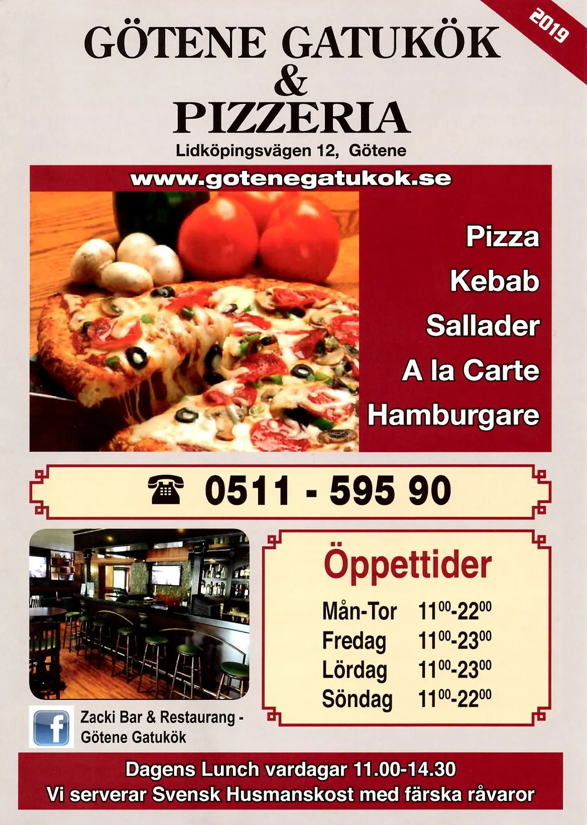 Bild på menyn för Götene Gatukök & Pizzeria, Götene