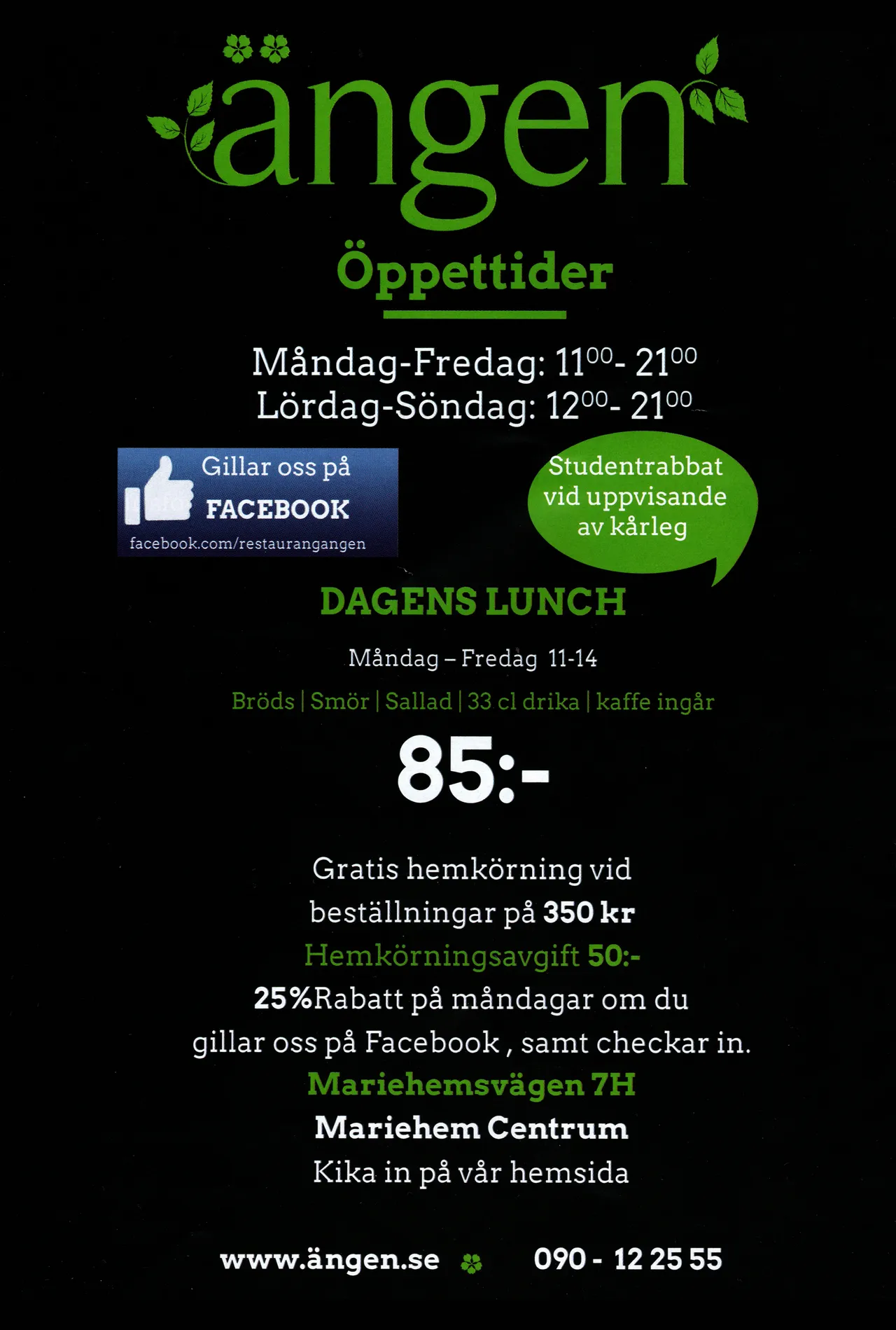 Bild på menyn för Ängen, Umeå