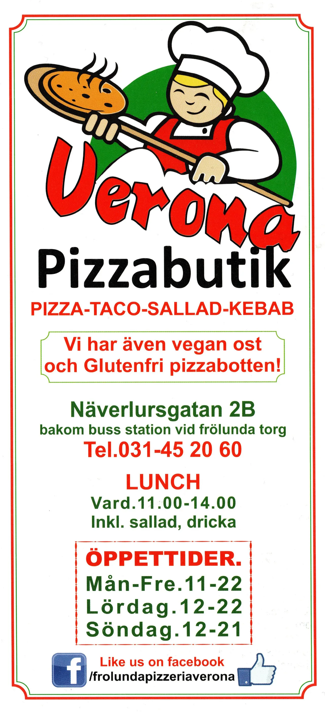 Bild på menyn för Verona, Göteborg