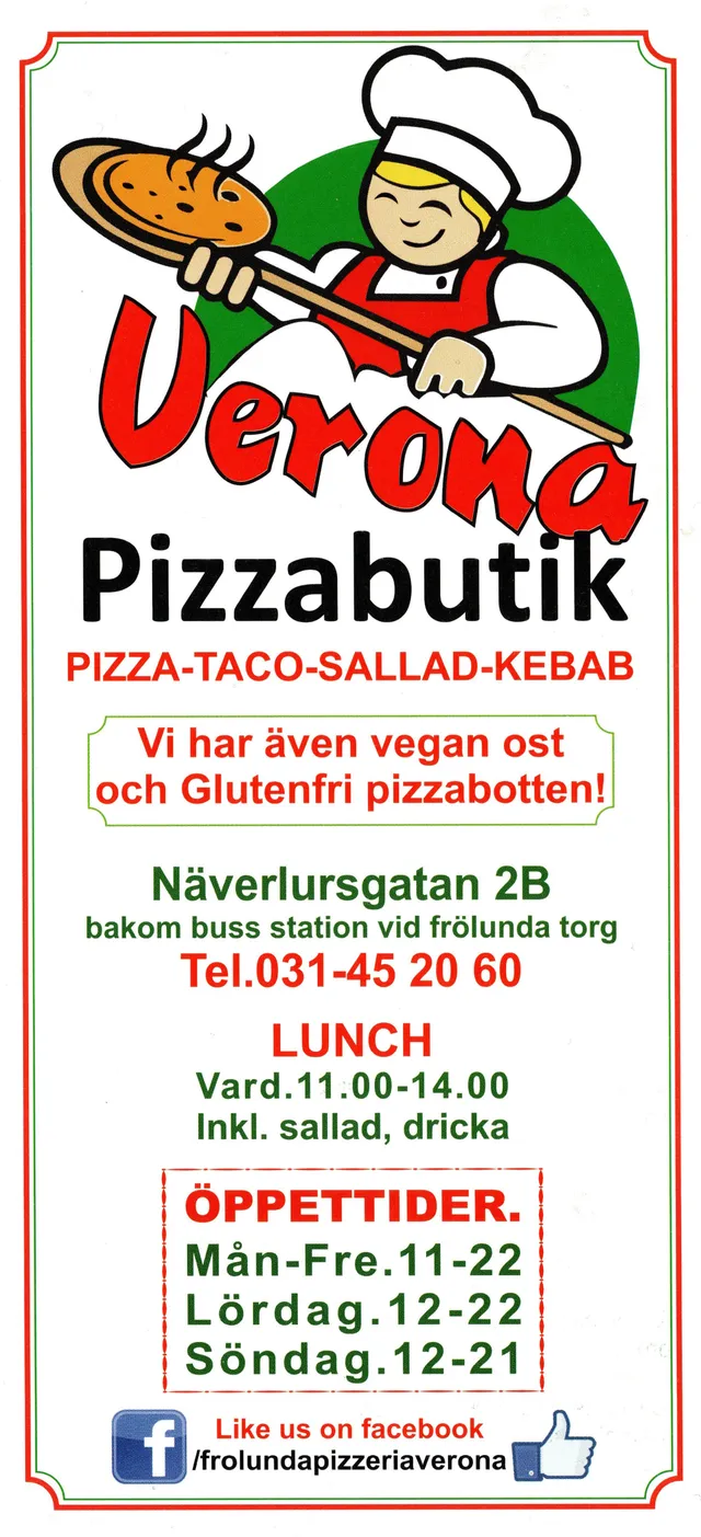 Menyn för Verona, Göteborg