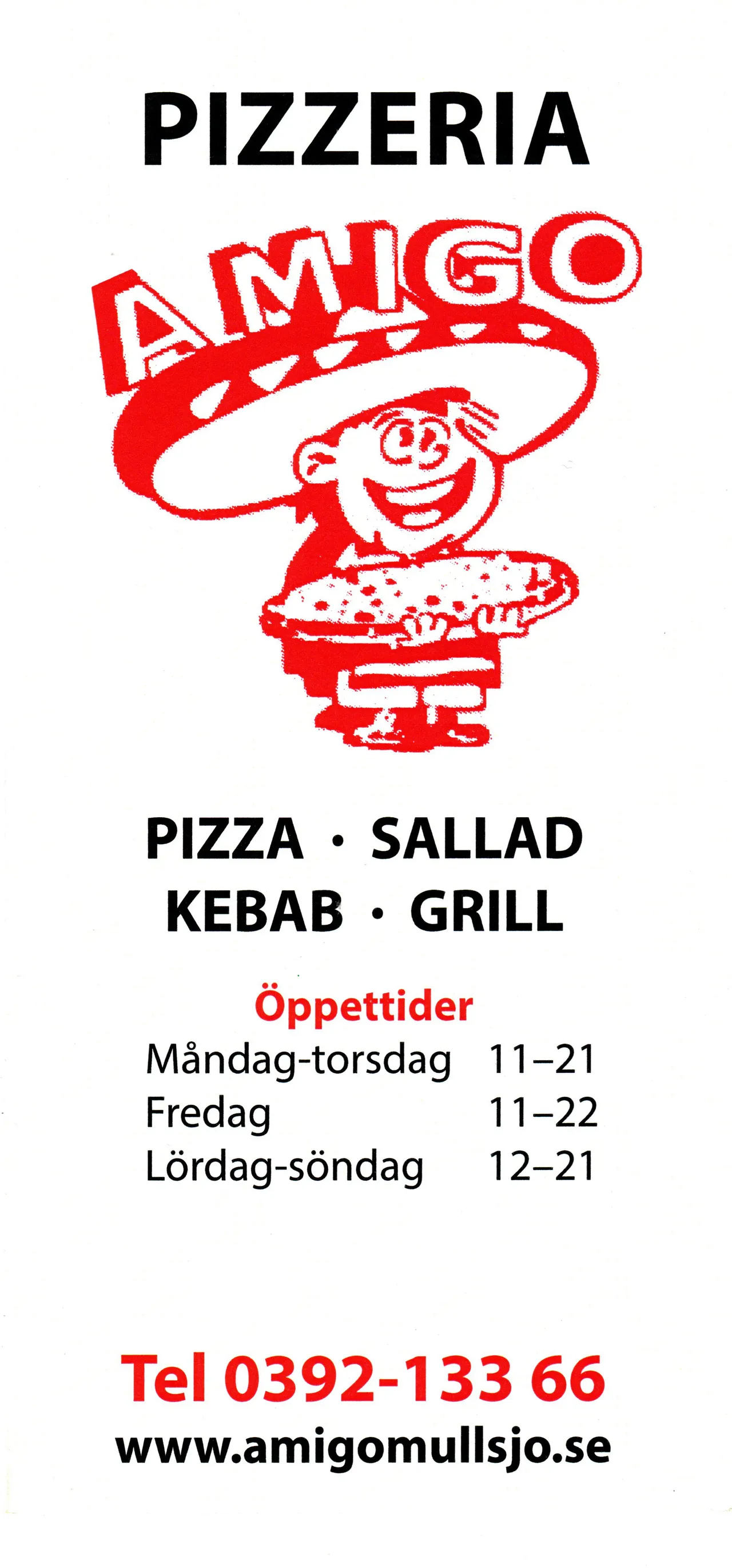 Bild på menyn för Amigo, Mullsjö