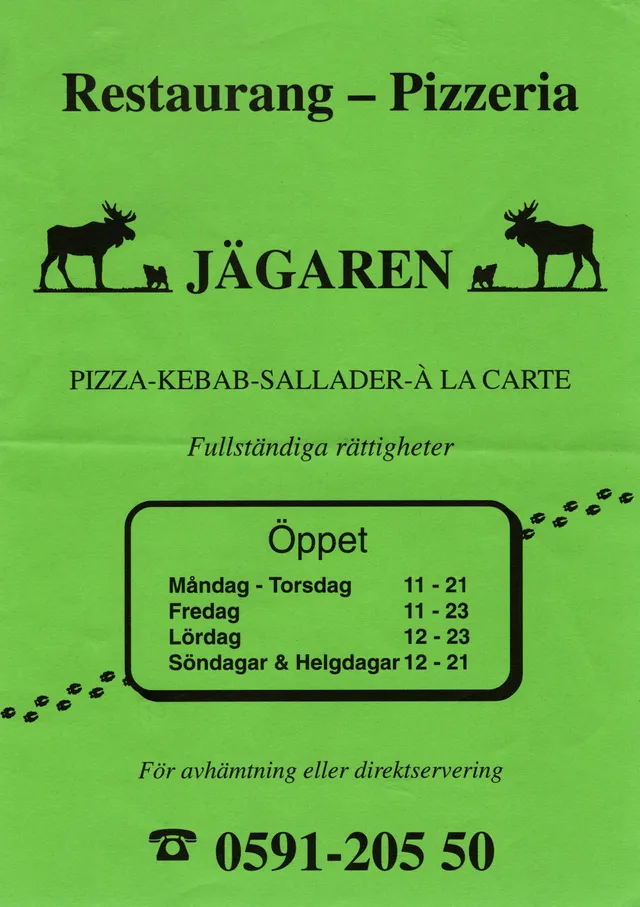 Menyn för Jägaren, Ludvika